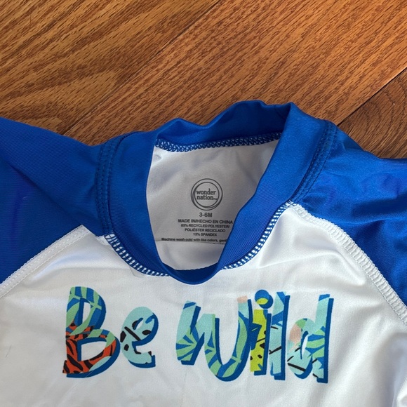 Mud Pie Navy and Blue Kids Rashguard Set - Picture 14 of 14